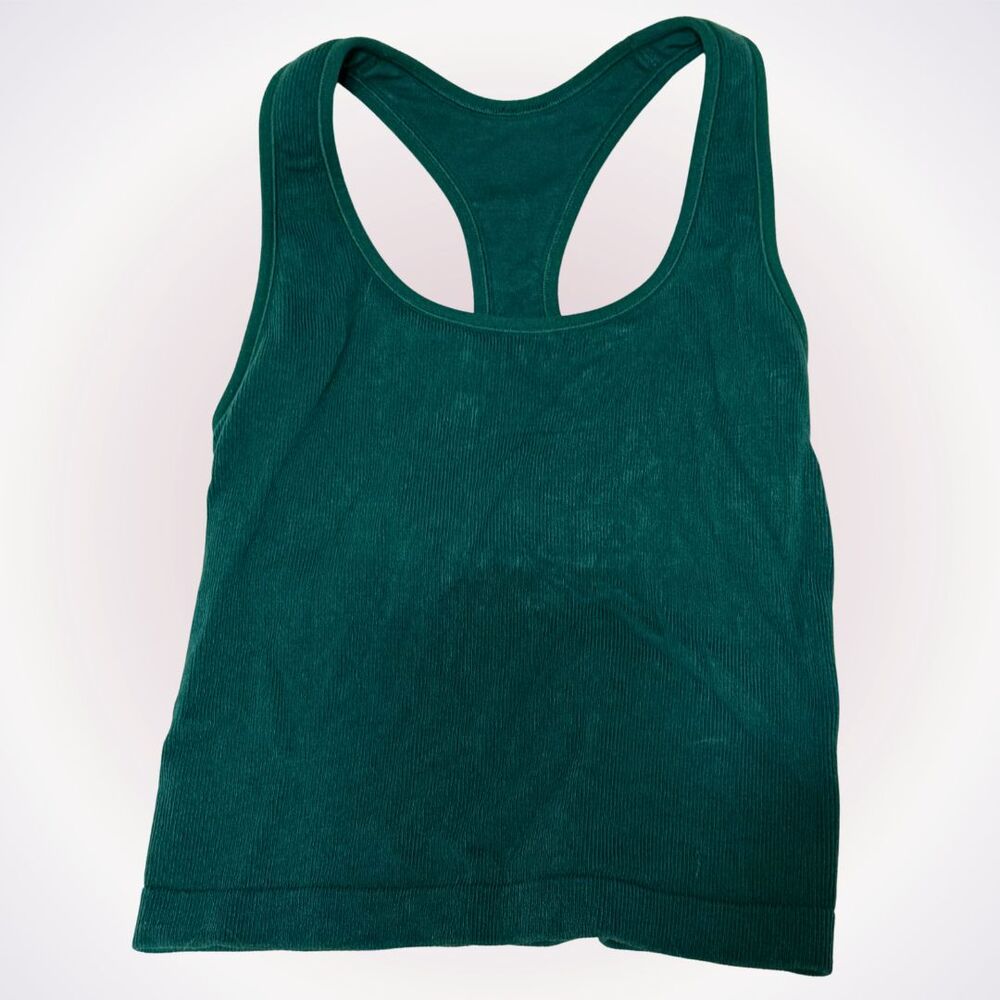 Target All in Motion Green Ribbed Racerback Tank | Sz M